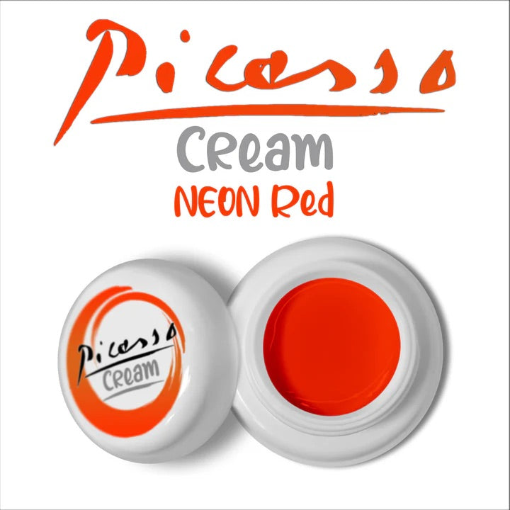 Picasso Cream Art Gel ~ Neon Red
