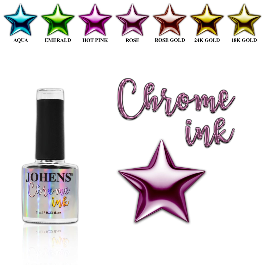 Chrome Ink #004 - Rose